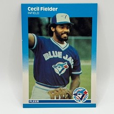 1987 Fleer Update Cedil Fielder RC #U31 TOR