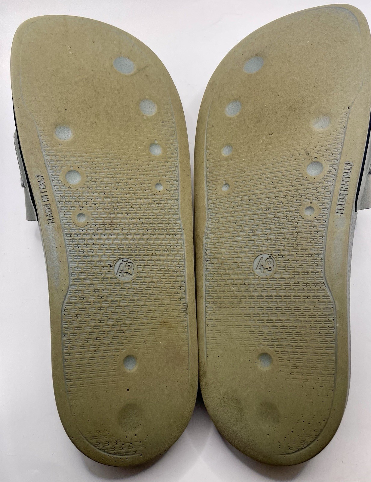 Off-White Authentic Gray Slides Slippers Men’s Sz… - image 6