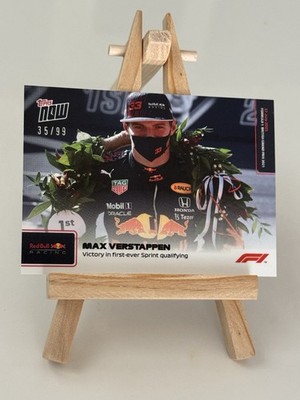 2021 Topps Now F1 Max Verstappen Victory in 1st Sprint Qualifying 35/99 Parallel