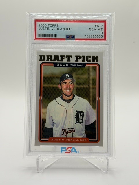 2005 Topps Justin Verlander #677 Rookie RC PSA 10