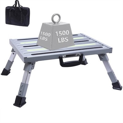 19 ×14.5  Large RV Steps with Glow in The Dark Tapes Adjustable RV Step Stool...