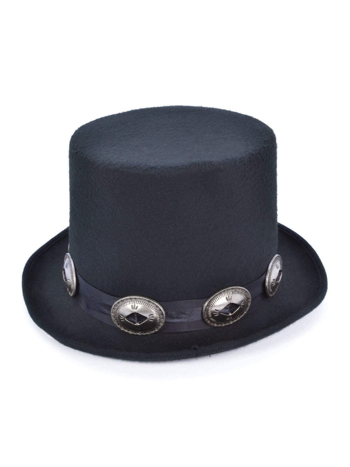 Black Rocker Top Hat Slash Inspired Guns N Roses Fancy Dress Adults - Image 2