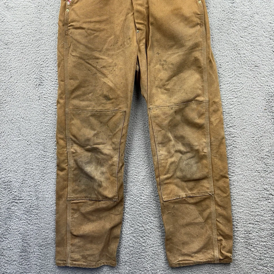 Mono con tirantes vintage Carhartt Y17 BRN juvenil Unión EE. UU. Juvenil XL 18-20 32x30 Foto 3 de 4