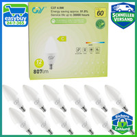 LED GlüHbirne E14 4,9W 807LM 3000K Warmweiß 280° Abstrahlwinkel 12 StüCk