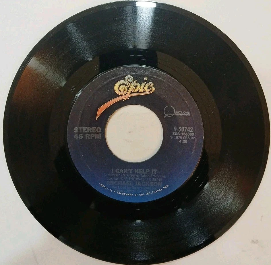 Michael Jackson~Don't Stop Til You Get Enough~I Cant Help It~1979~45rpm Vinyl - Image 3 of 4