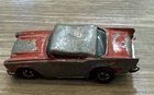 1976 MATTEL HOT WHEELS REDLINE '57 CHEVY RED / YELLOW CAR, HONG KONG
