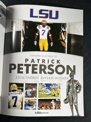 SIGNED Patrick Peterson 2010 Jim Thorpe Award Program LSU Tigers Football - Picture 8 of 9
