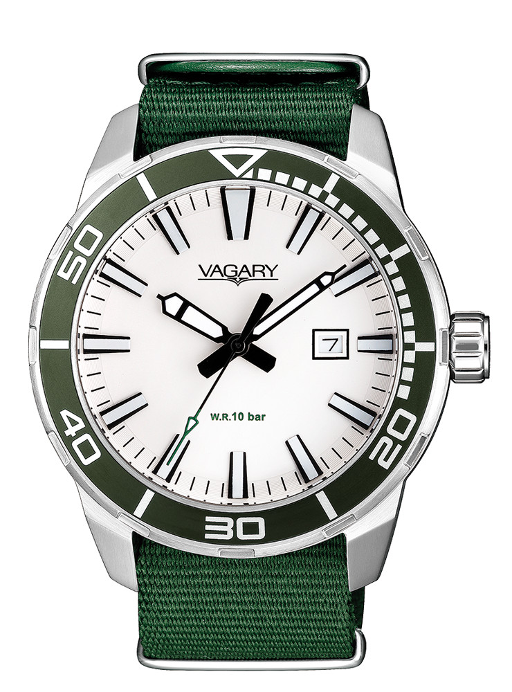 Montre Vagary Aqua 39 homme acier argenté de qualité supérieure