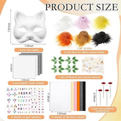 Accessoire Halloween Créatif Ensemble De Masque Therian, Kit De Masque Therian Avec Bande De