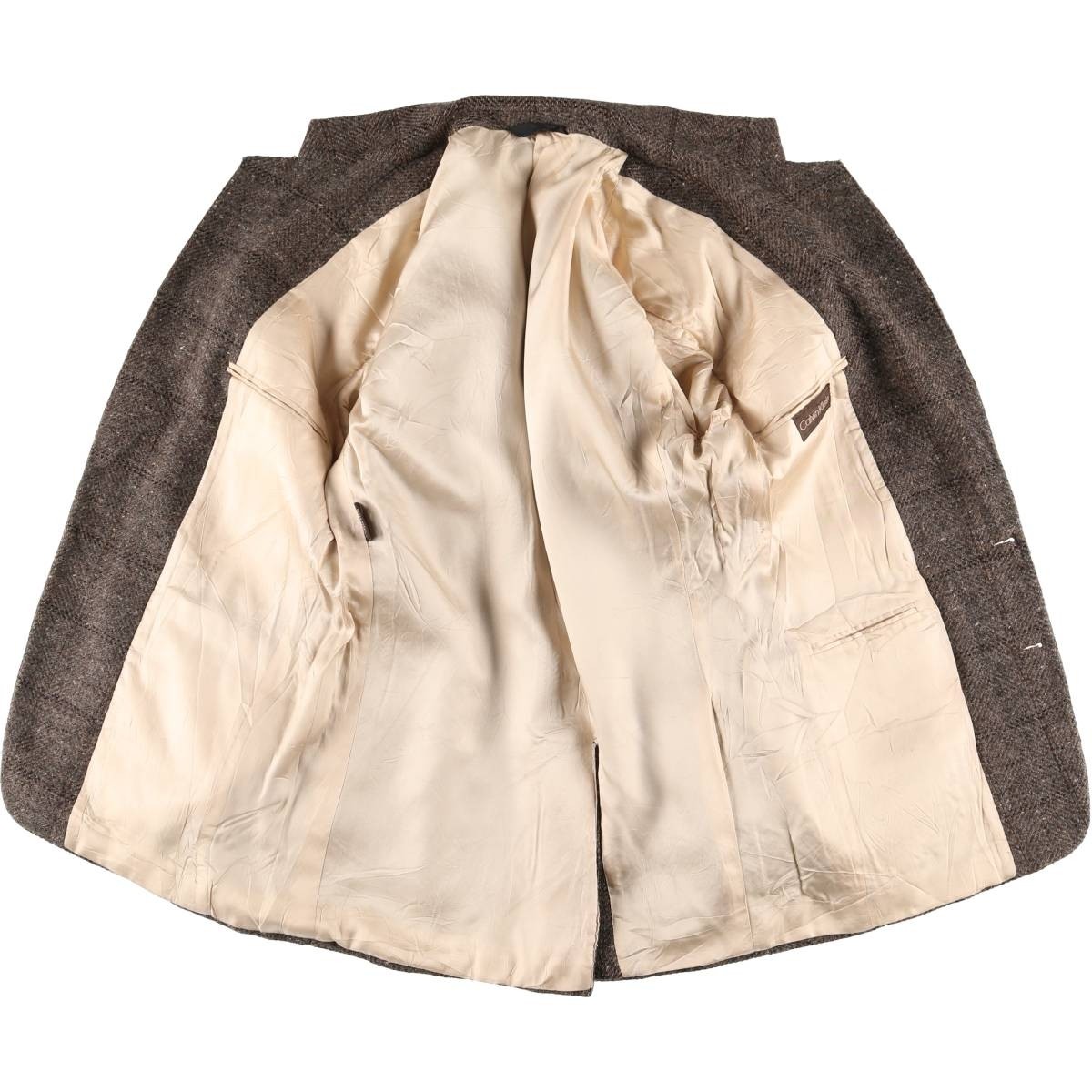 Used Calvin Klein Check Pattern Tailored Jacket Men's Size Small thumbnail 3