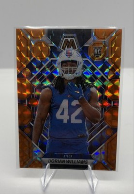 2023 Panini Mosaic - Rookies Dorian Williams #317 Orange Mosaic Prizm /199 (RC)