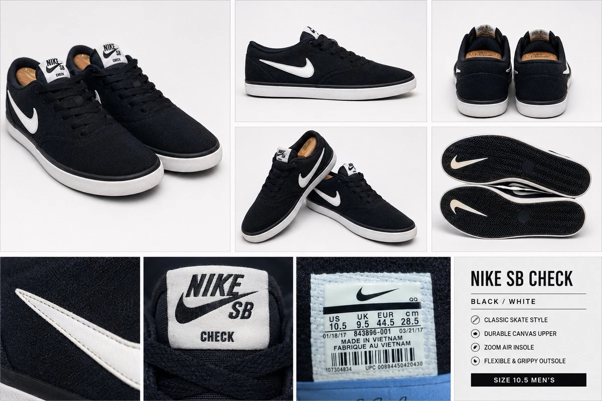 Nike SB Check Solar CNVS Black for Sale | Authenticity Guaranteed