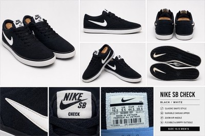 Size 10.5 - Nike SB Check Solar CNVS Black