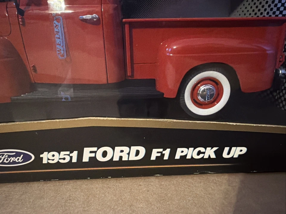 Camioneta Ford F-1 1951 Welly Diecast roja nueva escala 1:18 Foto 4 de 4