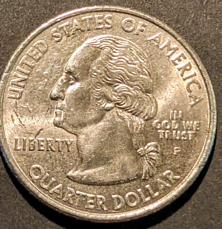 2001 P Vermont State Liberty Quarter - Obvious ERRORS DDO on A ~ Drooling George - Image 3 of 4