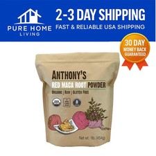 USDA Certified Organic Red Maca Powder - 1 lb  Superfood for Smoothies  More
