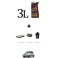 Hoffcar Wartungsset 3 Filter Und 3L ÖL FüR Hyundai Atos 1.0I 43KW Ab 2001