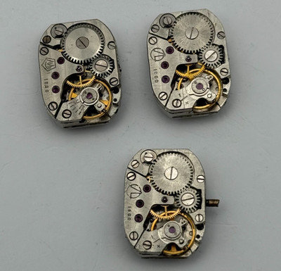 Zaria Luch 1800 Watch Movement Soviet USSR Ladies x 3 Pieces Parts Repair 14.2mm