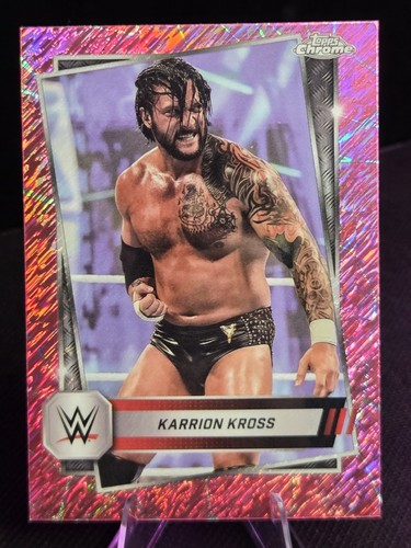 2025 Topps Chrome WWE - Karrion Kross #192 Pink Shimmer Refractor - Picture 2 of 3