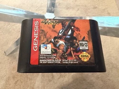 Red Zone (Sega Genesis, 1994) Authentic Game Cartridge