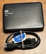 WD My Passport 1TB Portable External Hard Drive USB 3.0 – Tested & Working