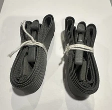 SET OF 2 MILITARY MOLLE II Lashing Straps, Pack Tie Down Cargo Strap 65”L, NOS