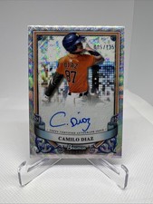 2024 BOWMAN STERLING CAMILO DIAZ /125 WAVE REFRACTOR NO. PA-CD ASTROS