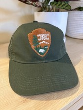 Vintage National Park Service Hat NPS Adjustable Snapback Mesh Made in USA