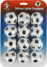 Pack of 12 Mini Soccer Balls for Foosball Table Replacement
