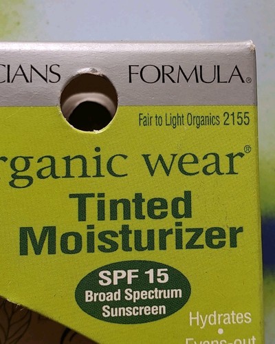 Physician’s Formula Organic Wear Tinted Moisturizer FAIR TO LIGHT 2155 SEALED - Picture 2 of 3