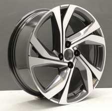 RENAULT CLIO MK5 17" ALLOY WHEEL RIM 7J GREY DIAMOND CUT 403007131R GENUINE X1