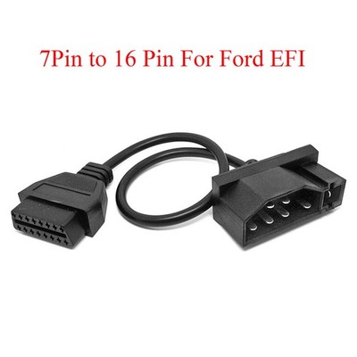 7 Pin Male OBD1 to OBD2 OBDII 16 Pin Diagnostic Adapter Cable For FORD EFI