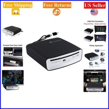 Portable USB Car CD Player for Android, MacBook, Laptop, TV - Black