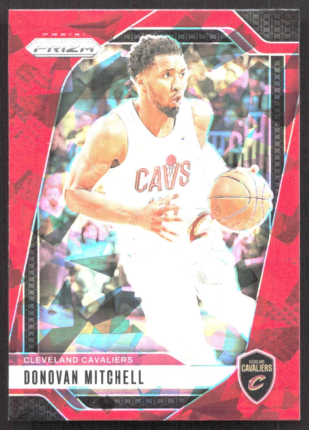 2024-25 Panini Prizm #155 Donovan Mitchell Prizm Red Ice