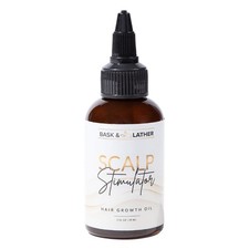 Bask  Lather Scalp Stimulator Hair Growth Oil w/ Mint  Rosemary - 8oz