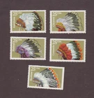 US, 2501-05, INDIAN HEADDRESSES, VINTAGE, MINT NH
