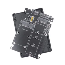 MSATA/M.2 NGFF to SATA III Adapter 2 in 1 Converter For Convenient Switch Design
