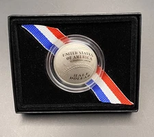 2014-S Baseball Hall of Fame Proof Clad Half Dollar w US Mint OGP - Box & COA