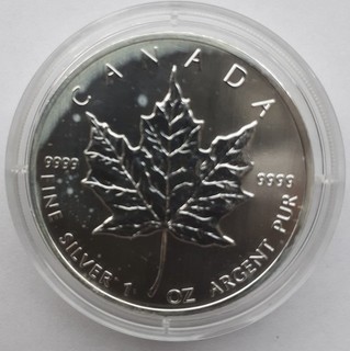 Maple Leaf 1oz Silbermünze 2005