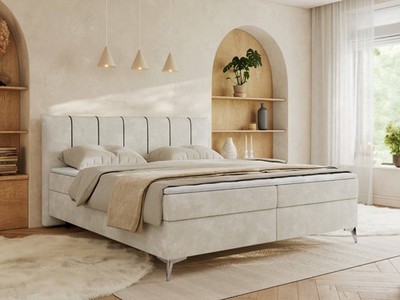 Boxspringbett DRINEA 140x200 160x200 180x200 Bettkasten H3 oder H4 inkl. Topper