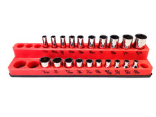 Snap on 20 Piece 1/4” Drive 6 Point SAE Shallow & Deep Socket Set 120STTM NEW