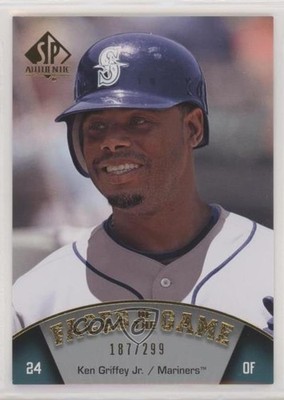 2009 SP Authentic Faces of the Game Gold 187/299 Ken Griffey Jr #194 HOF 00ab