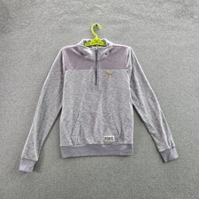 PINK Victoria's Secret Women Sweatshirt M Purple Fleece Love Activewear