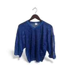 vintage sand knit mesh football jersey mens size large deadstock 80s USA made