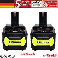 2X FüR Ryobi Akku 18V 5,0 Ah Hp Lithium One+ Plus RB18L50 P108 RB18L40 Batterie