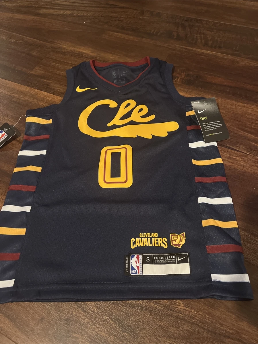 New Nike Youth Cleveland Cavaliers Jersey Size Kids Small Kevin Love Navy Gold
