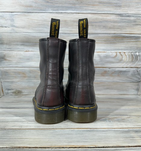 Dr.Martens 1460 Dark Burgundy Unisex Leather Boots British Style - Picture 20 of 24