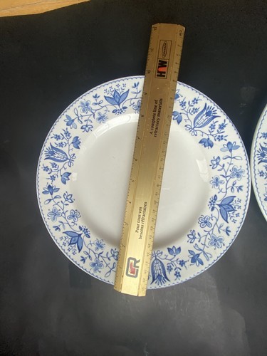 Johnson Bros winsor ware 10” Dinner plate blue and white floral Set Of 2 - Bild 2 von 5