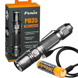 Fenix-PD35-V2-0-2018-Upgrade-1000-Lumen-Flashlight-w-USB-Rechargeable-Battery
