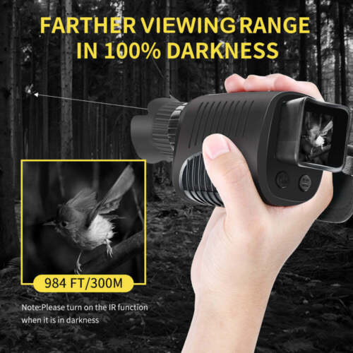 Gafas de visión nocturna digitales zoom 5X IR mira monocular cámara de caza video PVR - Imagen 7 de 22